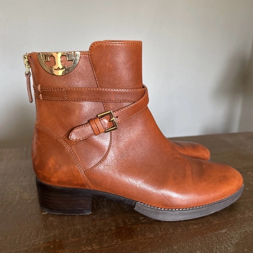 Tory Burch SIDNEY 50959 Bootie Boots in Penny Brown Size 7 $399
